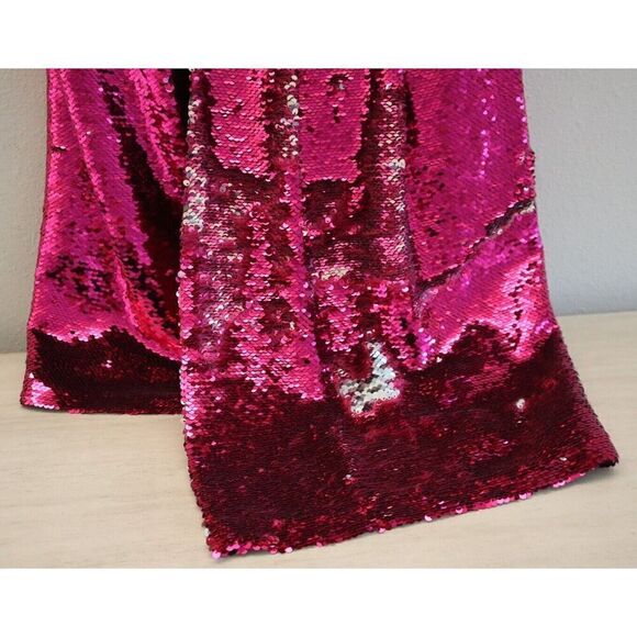 Derek Lam 10 Crosby TS01533SQ Women Sz 8 Fuchsia/Silver Sequined Mini Dress - Picture 7 of 16
